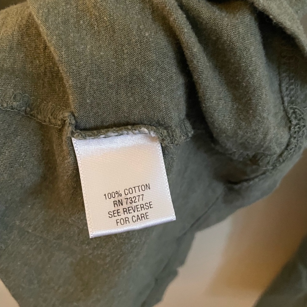 SO | Olive Long Sleeve Tee | Juniors Size Medium - Picture 6 of 7